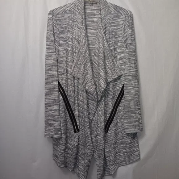 KATE & MALLORY OPEN FRONT LIGHTWEIGHT CARDIGAN - Picture 7 of 13